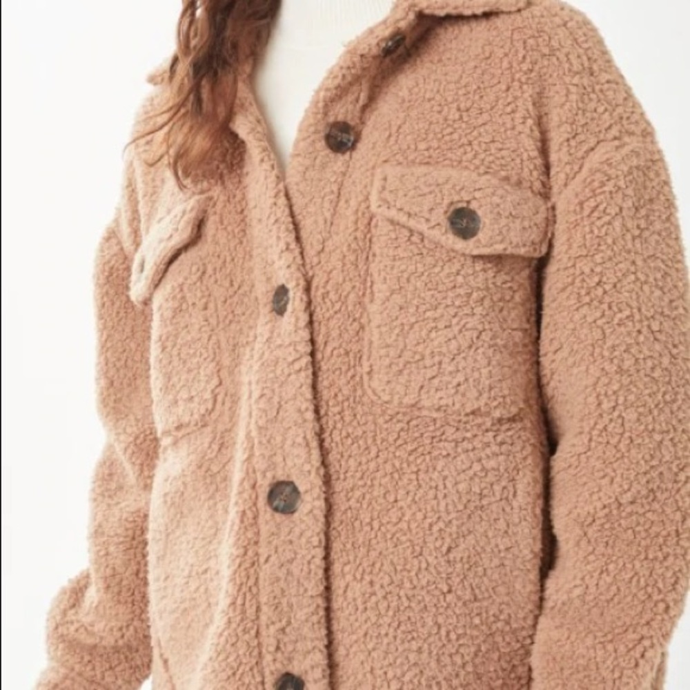 NWT Sherpa shacket